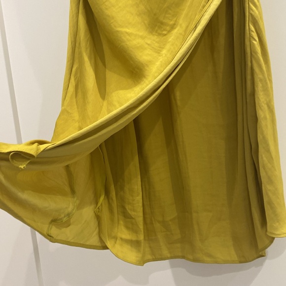 Chartreuse cowl neck slip dress - Picture 3 of 5